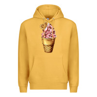 Mustard ice cream fast food Premium Hoodie - AdoDesignShop