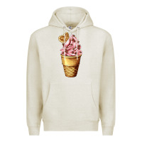 Oatmeal Heather ice cream fast food Premium Hoodie - AdoDesignShop