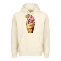 Sandshell ice cream fast food Premium Hoodie - AdoDesignShop