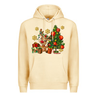 Pina Colada reindeer and christmas tree Premium Hoodie - AdoDesignShop