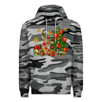 Slate Camo reindeer and christmas tree Premium Hoodie - AdoDesignShop