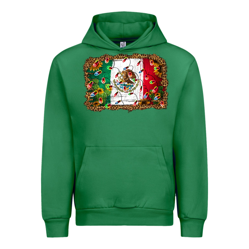 Christmas Lights Mexican Flag Urban Hoodie by Jasminsmagicworld | Teevron