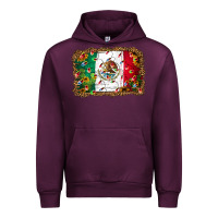 Mauve Wine Christmas lights Mexican flag Urban Hoodie - Jasminsmagicworld