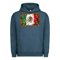 Pigment Midnight Navy Christmas lights Mexican flag Urban Hoodie - Jasminsmagicworld