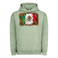 Pigment Oil Green Christmas lights Mexican flag Urban Hoodie - Jasminsmagicworld