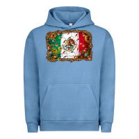 Pigment Pebble Blue Christmas lights Mexican flag Urban Hoodie - Jasminsmagicworld