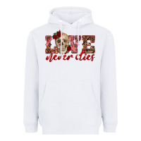 White love never dies skull Heavyweight Hoodie - RanaPortraitStore