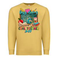 Antique Gold busy doing cool teacher stuff Premium Sweatshirt - Zillion Design Studio