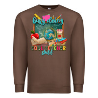 Chestnut busy doing cool teacher stuff Premium Sweatshirt - Zillion Design Studio