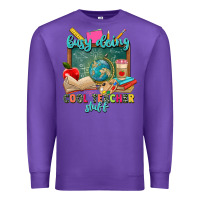 Purple busy doing cool teacher stuff Premium Sweatshirt - Zillion Design Studio
