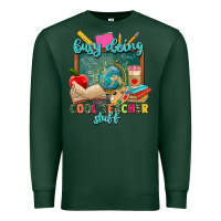 Sports Green busy doing cool teacher stuff Premium Sweatshirt - Zillion Design Studio