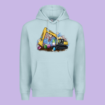 Easter Excavator Gnome Egg Leopard Premium Hoodie Designed By Artiststas