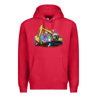 Cardinal easter excavator gnome egg leopard Premium Hoodie - Artiststas