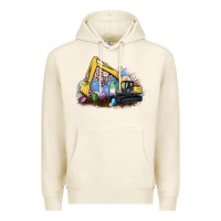 Tofu easter excavator gnome egg leopard Premium Hoodie - Artiststas