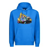 True Royal easter excavator gnome egg leopard Premium Hoodie - Artiststas