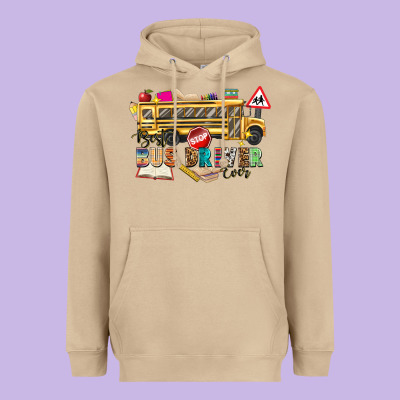 Best Bus Driver Ever Heavyweight Hoodie Designed By Texasbilliewilder