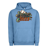 Pigment Pebble Blue senior 2023 baseball Urban Hoodie - NancyCooperArtShop