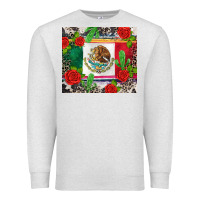Oatmeal Heather mexican flag Premium Sweatshirt - CTS Tumbler Store