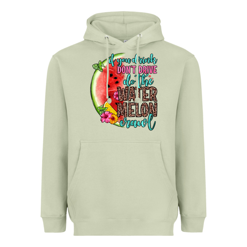 If You Drink Don T Drive Do The Watermelon Crawl Heavyweight Hoodie by Zillion Design Studio | Teevron