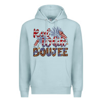 Blue Mist red white boujee Premium Hoodie - Artiststas