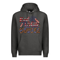 Charcoal Heather red white boujee Premium Hoodie - Artiststas