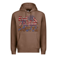 Chestnut red white boujee Premium Hoodie - Artiststas