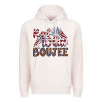 Pale Pink red white boujee Premium Hoodie - Artiststas