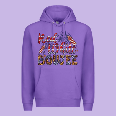 Red White Boujee Premium Hoodie Designed By Artiststas