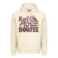 Sandshell red white boujee Premium Hoodie - Artiststas