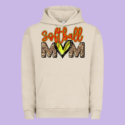 Softball Mom Urban Hoodie Designed By Nancycooperartshop