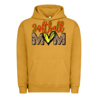 Pigment Peanut Butter softball mom Urban Hoodie - NancyCooperArtShop