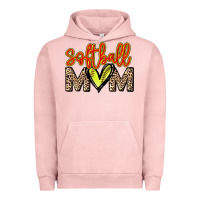 Pigment Salmon softball mom Urban Hoodie - NancyCooperArtShop