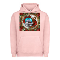 Pigment Salmon american football helmet and leopard Urban Hoodie - NancyCooperArtShop