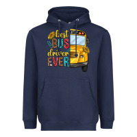 Navy best bus driver ever Heavyweight Hoodie - texasbilliewilder