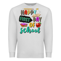 Dove Grey happy first day of school Premium Sweatshirt - Zillion Design Studio