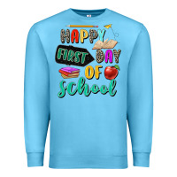 Ocean Blue happy first day of school Premium Sweatshirt - Zillion Design Studio
