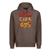 Coffee best birthday cake pizza Premium Hoodie - AdoDesignShop