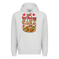 Dove Grey best birthday cake pizza Premium Hoodie - AdoDesignShop