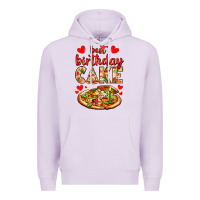 Lilac best birthday cake pizza Premium Hoodie - AdoDesignShop