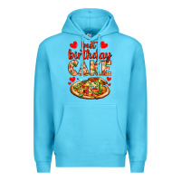 Ocean Blue best birthday cake pizza Premium Hoodie - AdoDesignShop