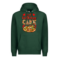 Sports Green best birthday cake pizza Premium Hoodie - AdoDesignShop