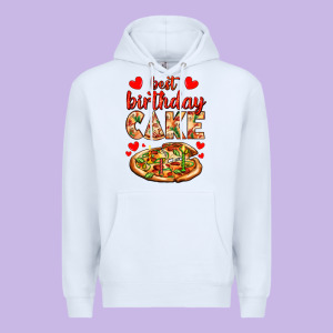 Best Birthday Cake Pizza Premium Hoodie Designed By Adodesignshop