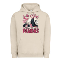 Pigment French Oak just a girl who loves pandas Urban Hoodie - LillyAllenDesigns