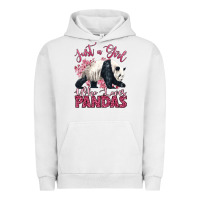 Pigment Lunar Rock just a girl who loves pandas Urban Hoodie - LillyAllenDesigns