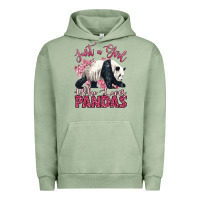 Pigment Oil Green just a girl who loves pandas Urban Hoodie - LillyAllenDesigns