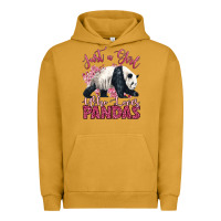 Pigment Peanut Butter just a girl who loves pandas Urban Hoodie - LillyAllenDesigns
