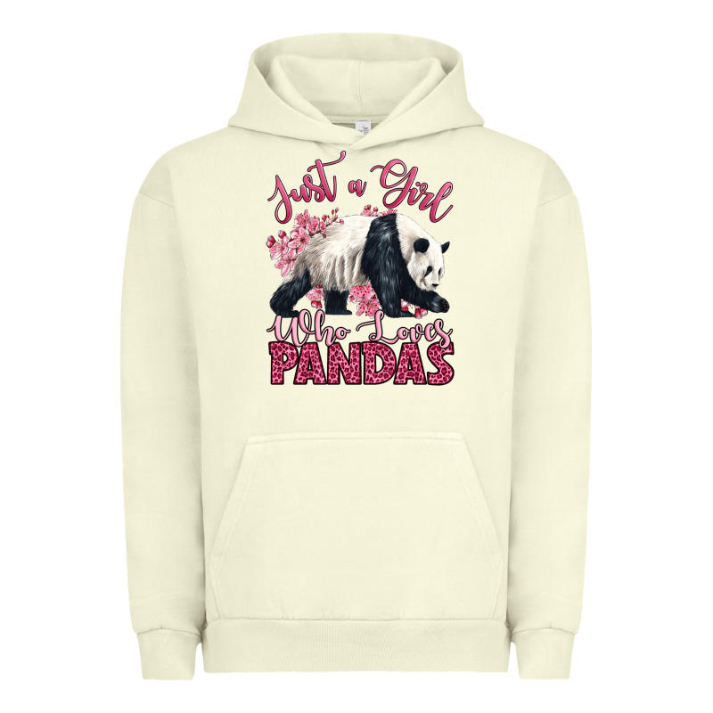 Just A Girl Who Loves Pandas Urban Hoodie by LillyAllenDesigns | Teevron