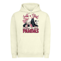 Pigment Pistachio just a girl who loves pandas Urban Hoodie - LillyAllenDesigns