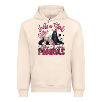 Sandshell just a girl who loves pandas Urban Hoodie - LillyAllenDesigns