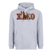 Heather Grey xoxo horse Heavyweight Hoodie - RanaPortraitStore